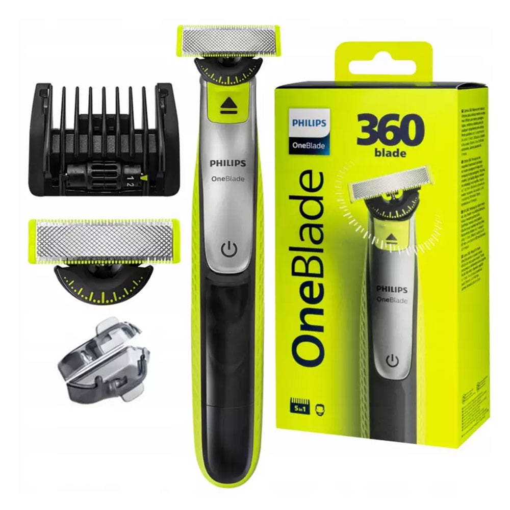 Philips Oneblade Rasoir Electrique 5en1 360 Visage et Corps
