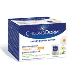 Chronodorm Double Action Mélatonine 20 sachets infusions