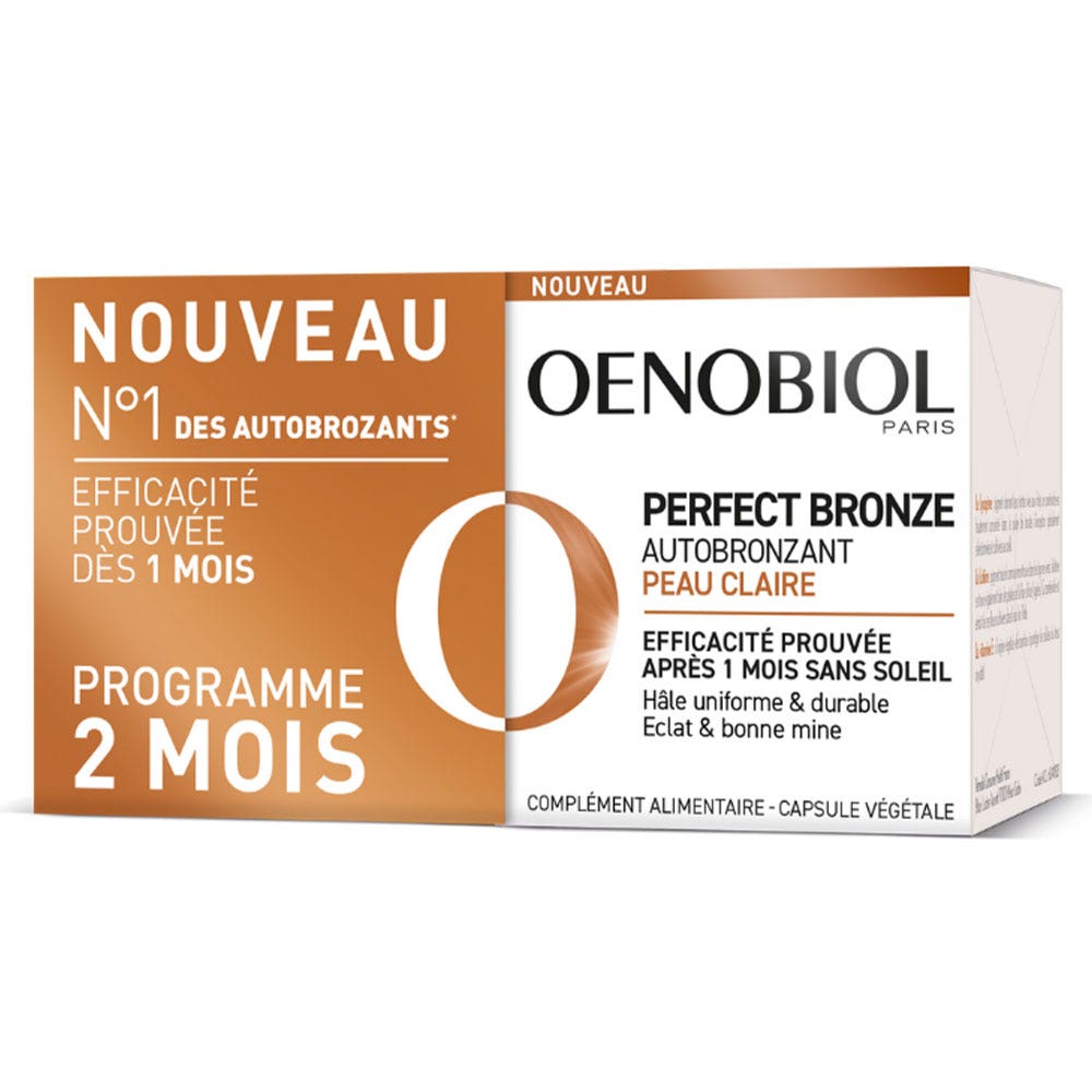 Oenobiol Perfect Bronze Autoabbronzante Pelle chiara 2x30 capsule