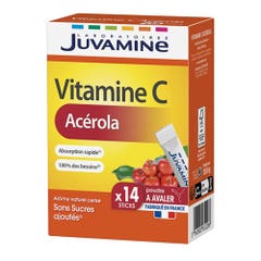 Juvamine Vitamine C Acerola 14 Sticks à Avaler