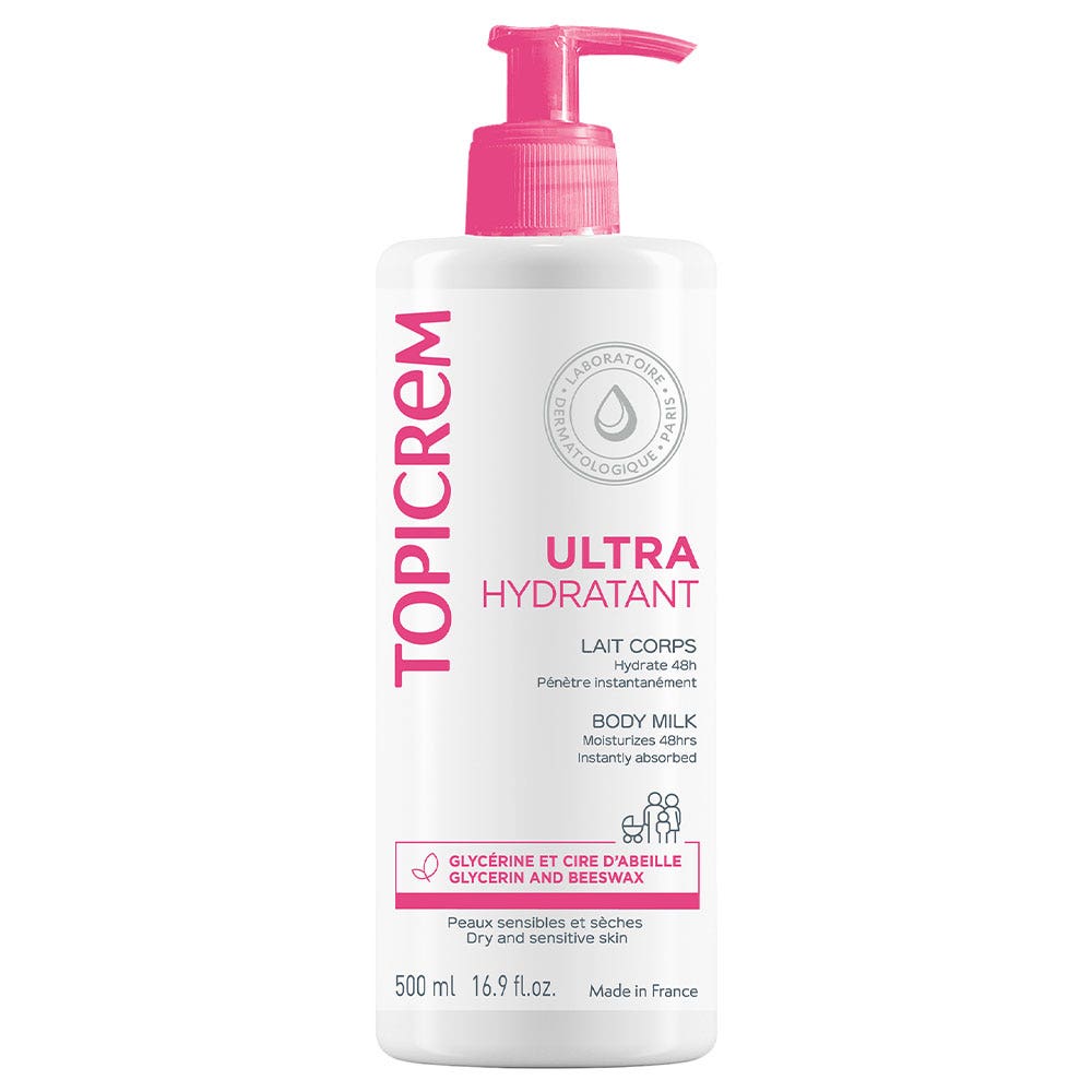 Lait Corps 1l Ultra-Hydratant Peaux Sensibles Et Seches Topicrem