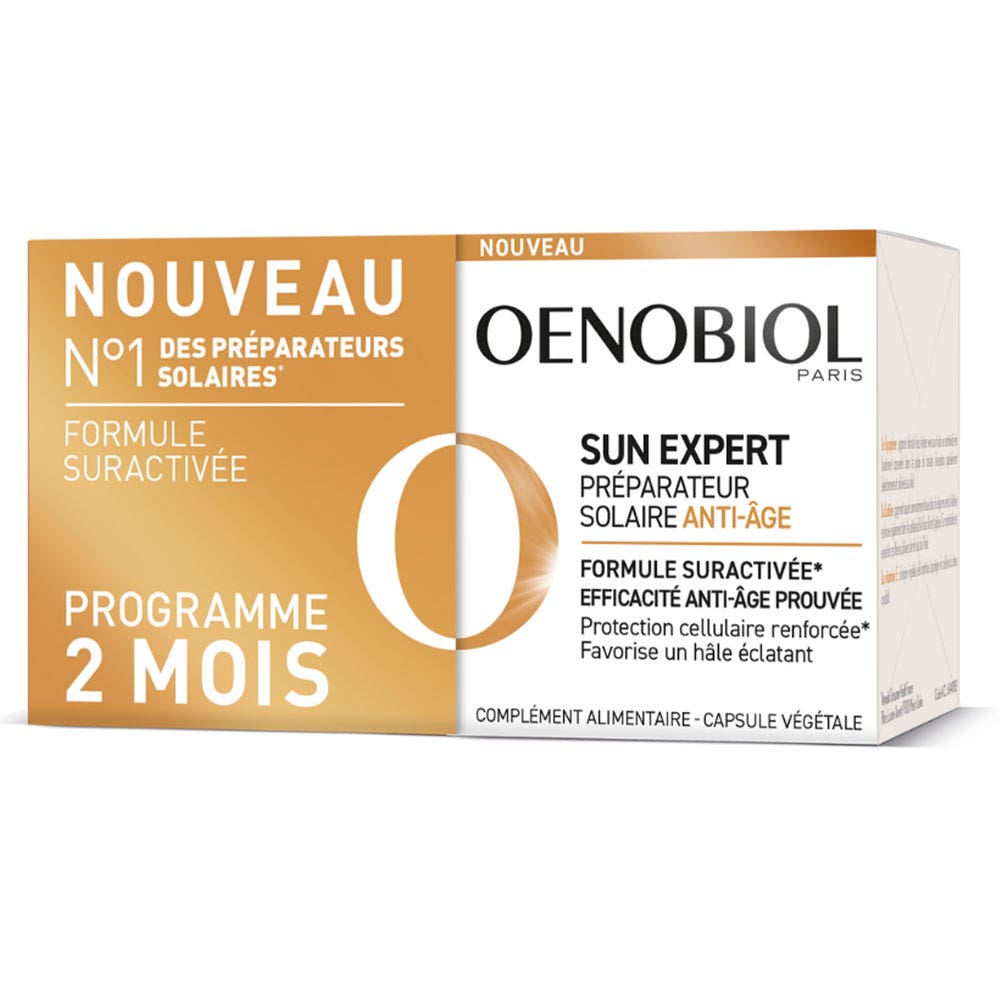 Intensif 2x30 Capsules Solaire Préparateur Capital Jeunesse Oenobiol