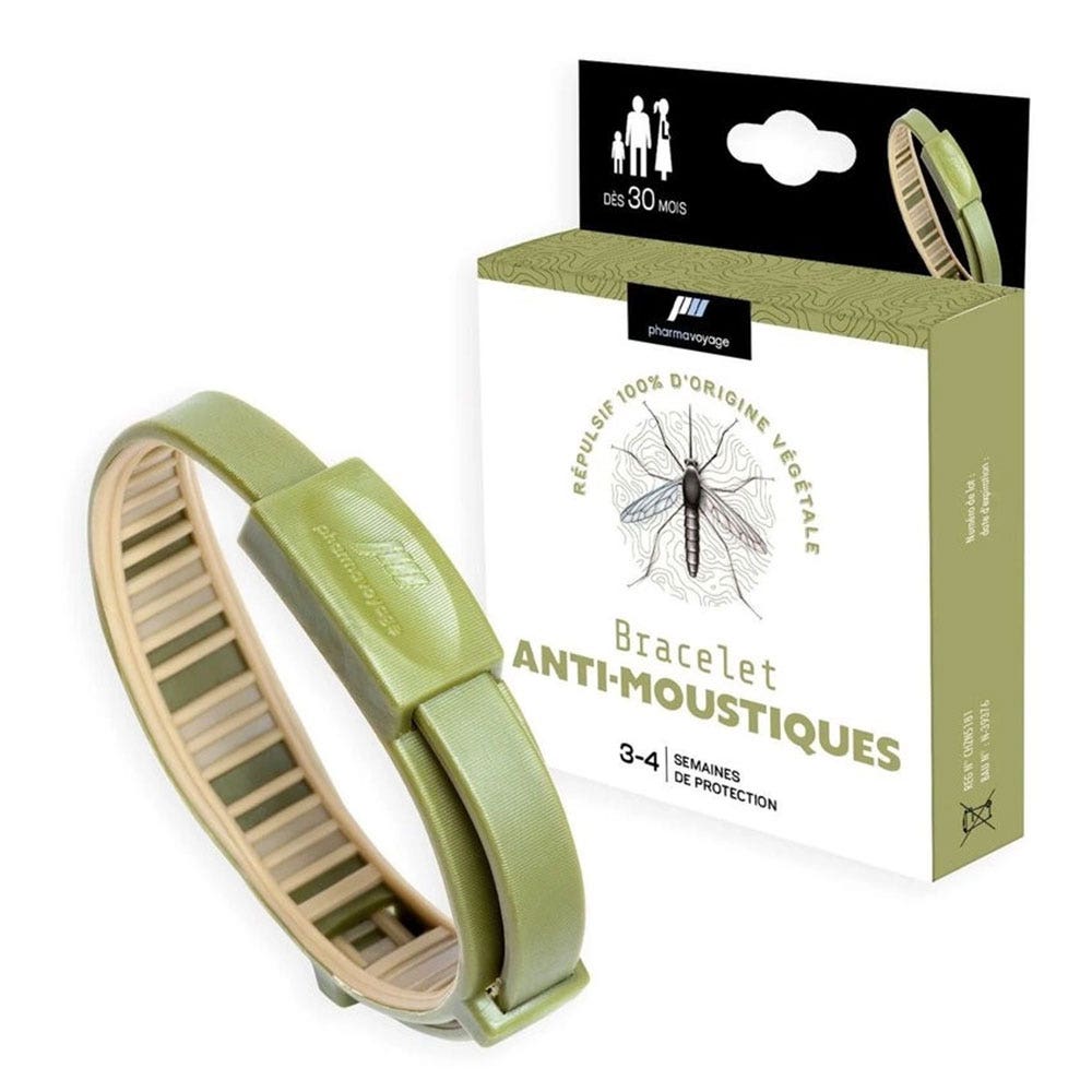 Pharmavoyage Bracelet Anti-Moustiques Répulsif d'Origine Végétale