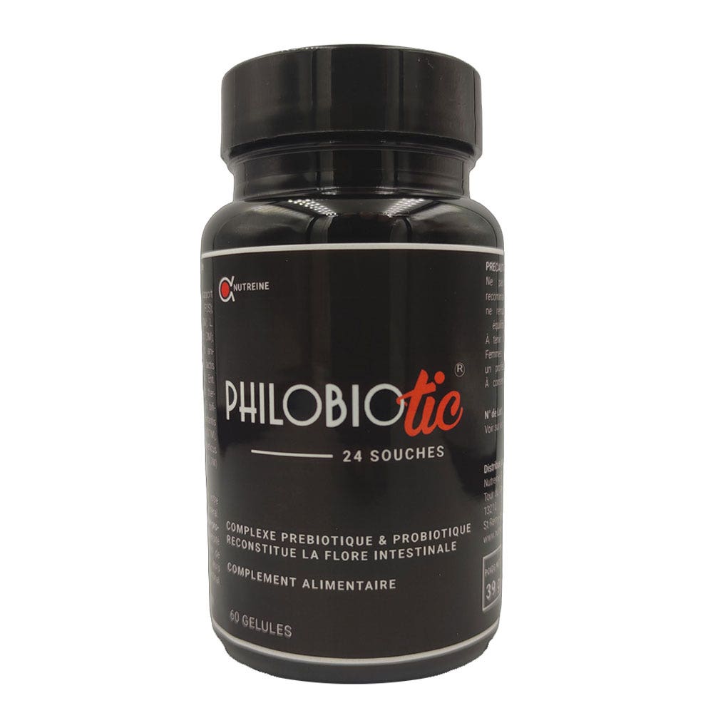 Nutréine Philobiotic 24 souches 60 gélules