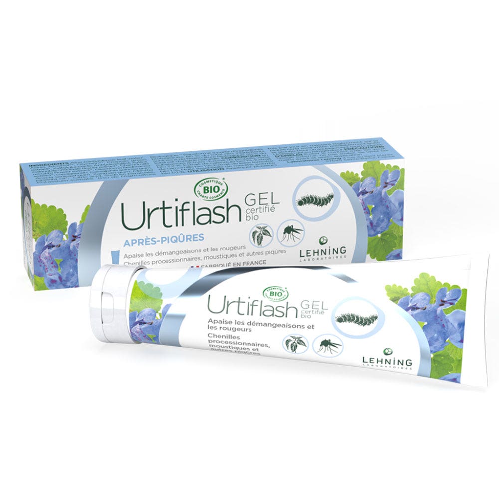 Lehning Urtiflash Gel après piqûres bio 50g