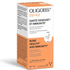 Ccd Oligobs Vitamines D3+K2 Santé Osseuse & immunité 460 Gouttes