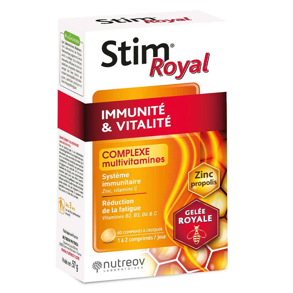 Nutreov Stim Royal Immunité & Vitalité 60 comprimés