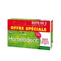 Boiron Homeodent Dentifrice Soin Gencives sensibles Chlorophylle 2x75ml