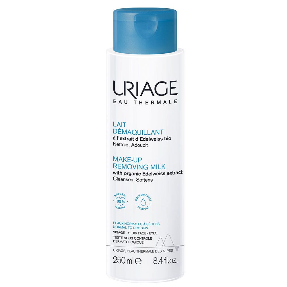 Uriage Hygiène visage Lait Demaquillant Visage Et Yeux Peaux Normales A Seches 250ml