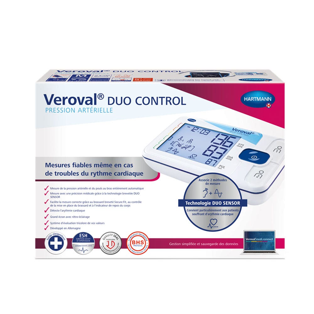 Hartmann Veroval Duo Control Mesure Pression Arterielle Au Bras