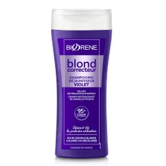 Biorène Blond Correcteur Shampooing Déjaunisseur Violet Cheveux Blonds, Colorés, Décolorés 200ml