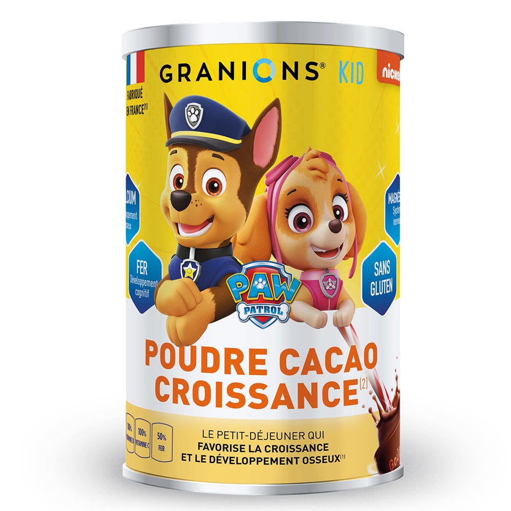 Granions Poudre Cacao croissance Pat Patrouille 300g