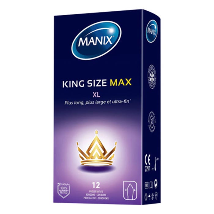 Préservatifs Plus Grand Confort 12 +2 Offerts King Size Max Manix