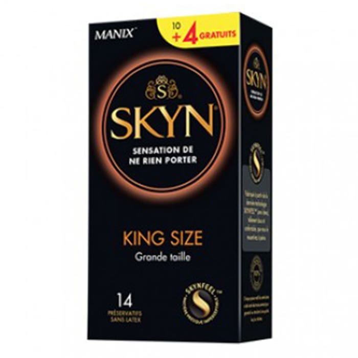 Skyn King Size Préservatifs x10 + 4 Offerts Sans Latex Manix