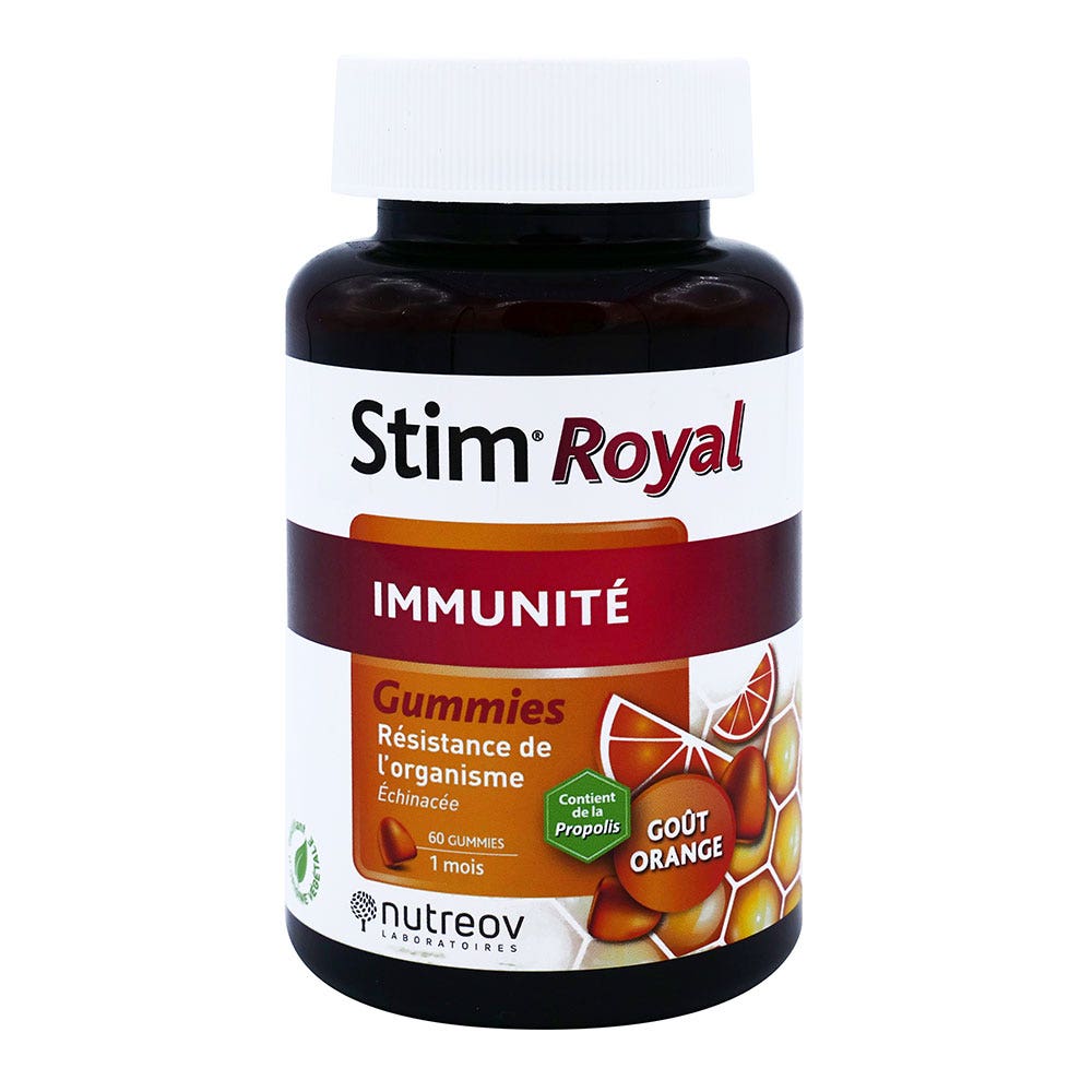 Nutreov Stim Royal Immunité Goût Orange 60 gummies