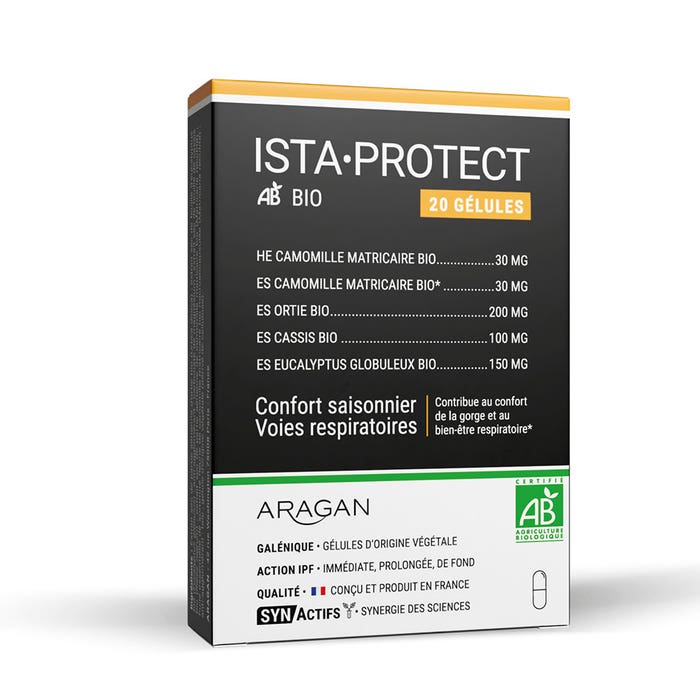 Aragan Synactifs IstaProtect® Bio Confort saisonnier et voies respiratoires x 20 gélules