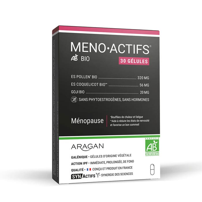 Aragan Synactifs MenoActifs® Bio Ménopause x30 gélules