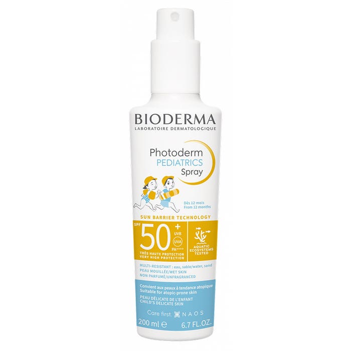 Bioderma Photoderm Spray Kid SPF50+ Peaux Délicates 200ml