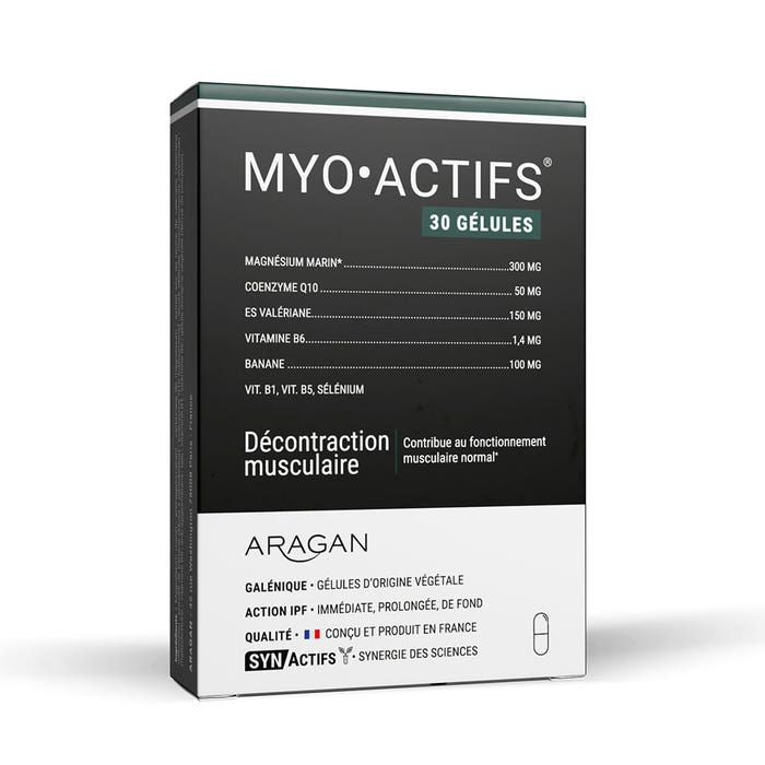 Aragan Synactifs Myoactif Décontraction musculaire 30 gélules