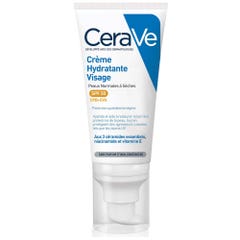 Cerave Crème Hydratante Visage SPF50 Peaux Normales à Sèches 52ml