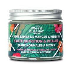 Oleanat Crème Hydratante Haute Nutrition et Vitalité Samba de Mangue et Hibiscus Bio 50ml