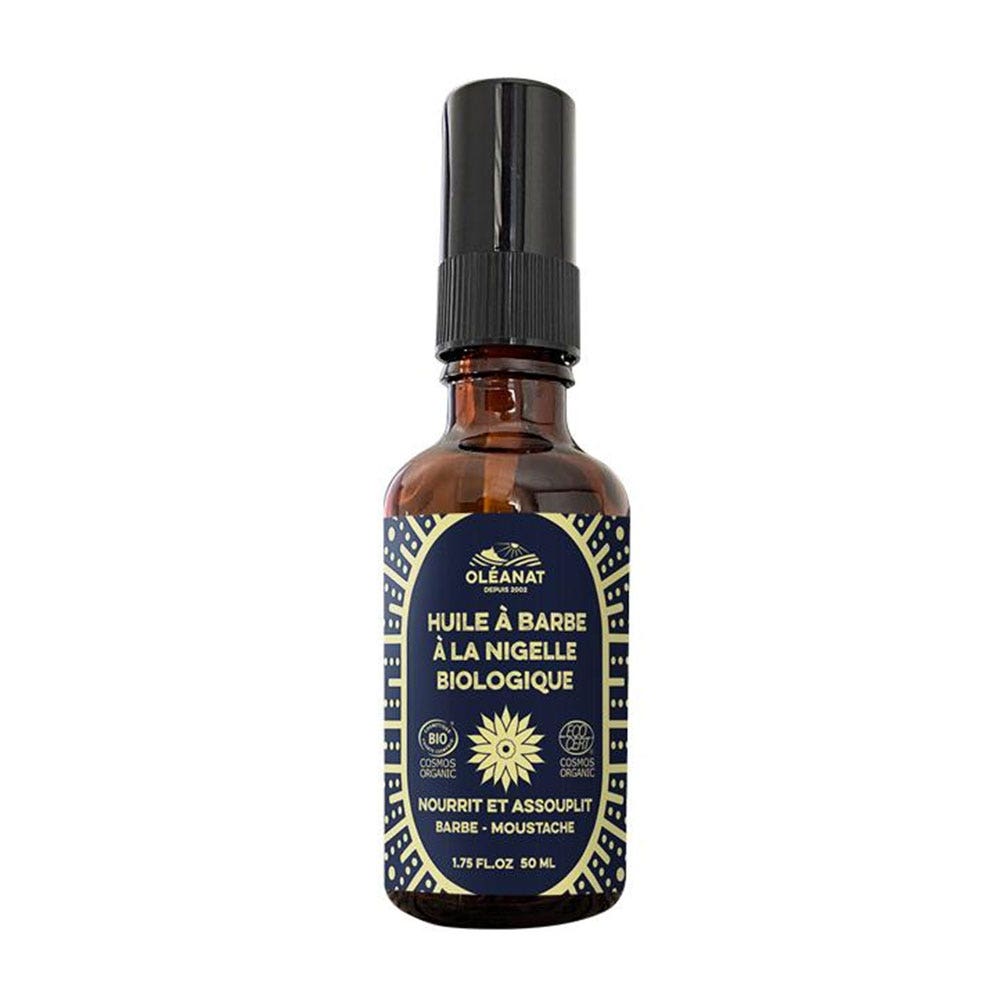 Oleanat Les Trésors du Moyen-Orient Huile à Barbe et Moustache Nigelle Bio 50ml