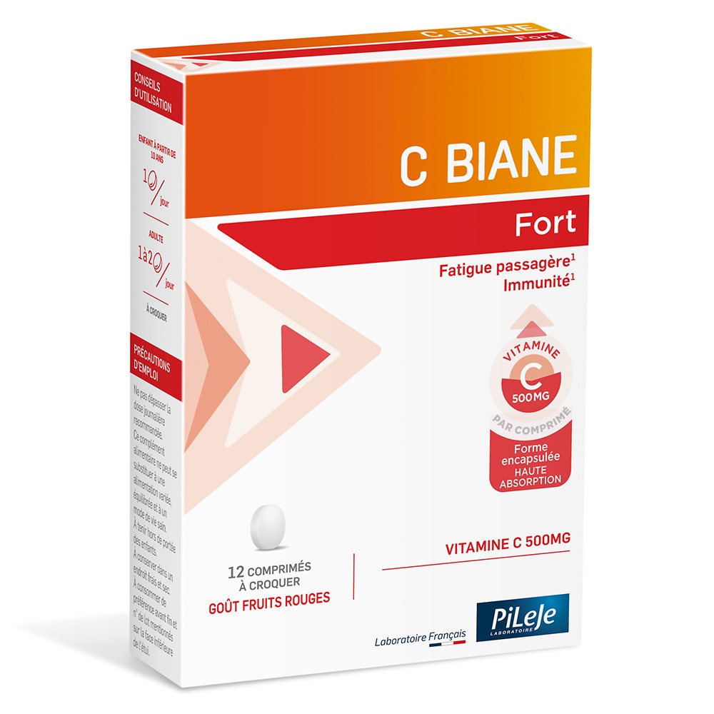 Pileje C Biane Fort x 12 comprimés à croquer