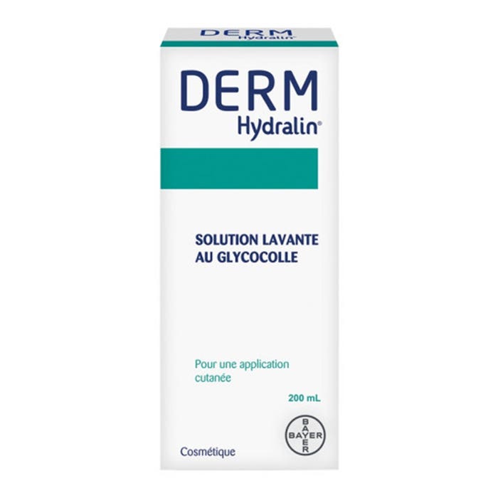 Hydralin Derm Solution Lavante au Glycocolle Peaux Sensibles 200 ml