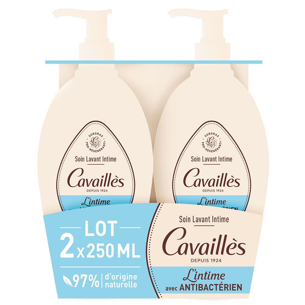 Cavaillès Intime Soin Lavant Antibactérien 2x250ml