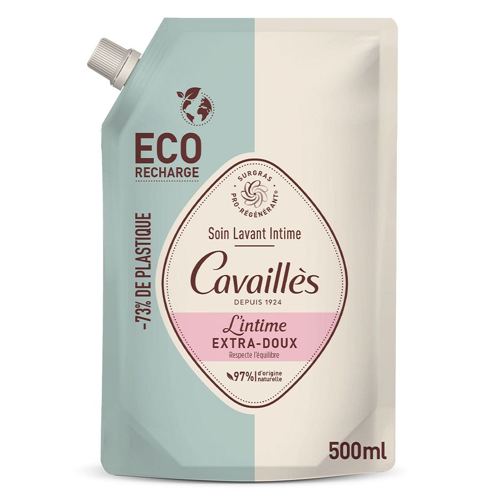 Cavaillès Intime Eco Recharge Soin Lavant Extra Doux 500ml