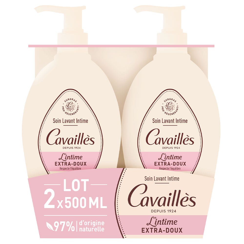 Cavaillès Intime Soin Lavant Extra-doux 2x500ml