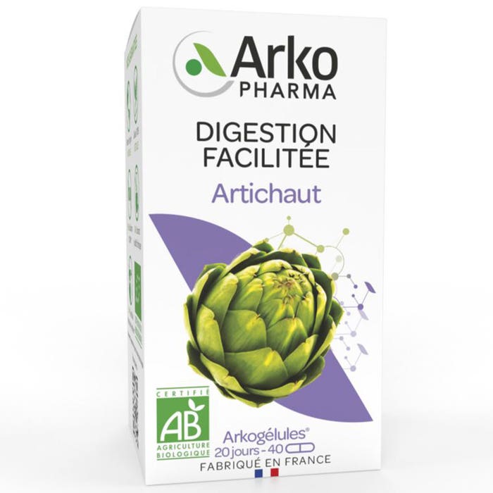 Arkopharma Arkogélules Digestion Facilitée Artichaut Bio 40 gélules