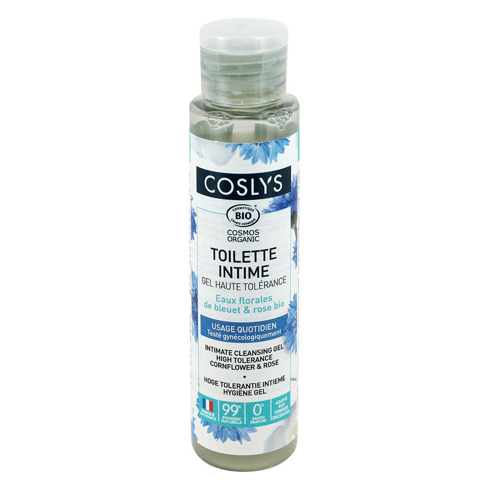 Coslys Toilette Intime Eaux Florales de Bleuet et Rose Bio 450ml