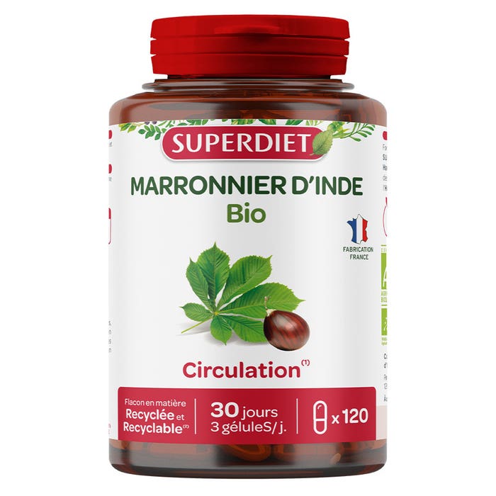 Superdiet Marronnier D'Inde Bio 120 gélules