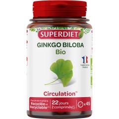 Superdiet Ginkgo Biloba Bio 45 comprimés