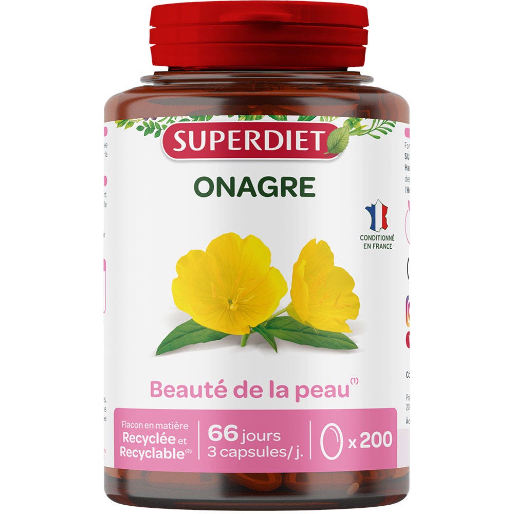 Superdiet Onagre 200 capsules