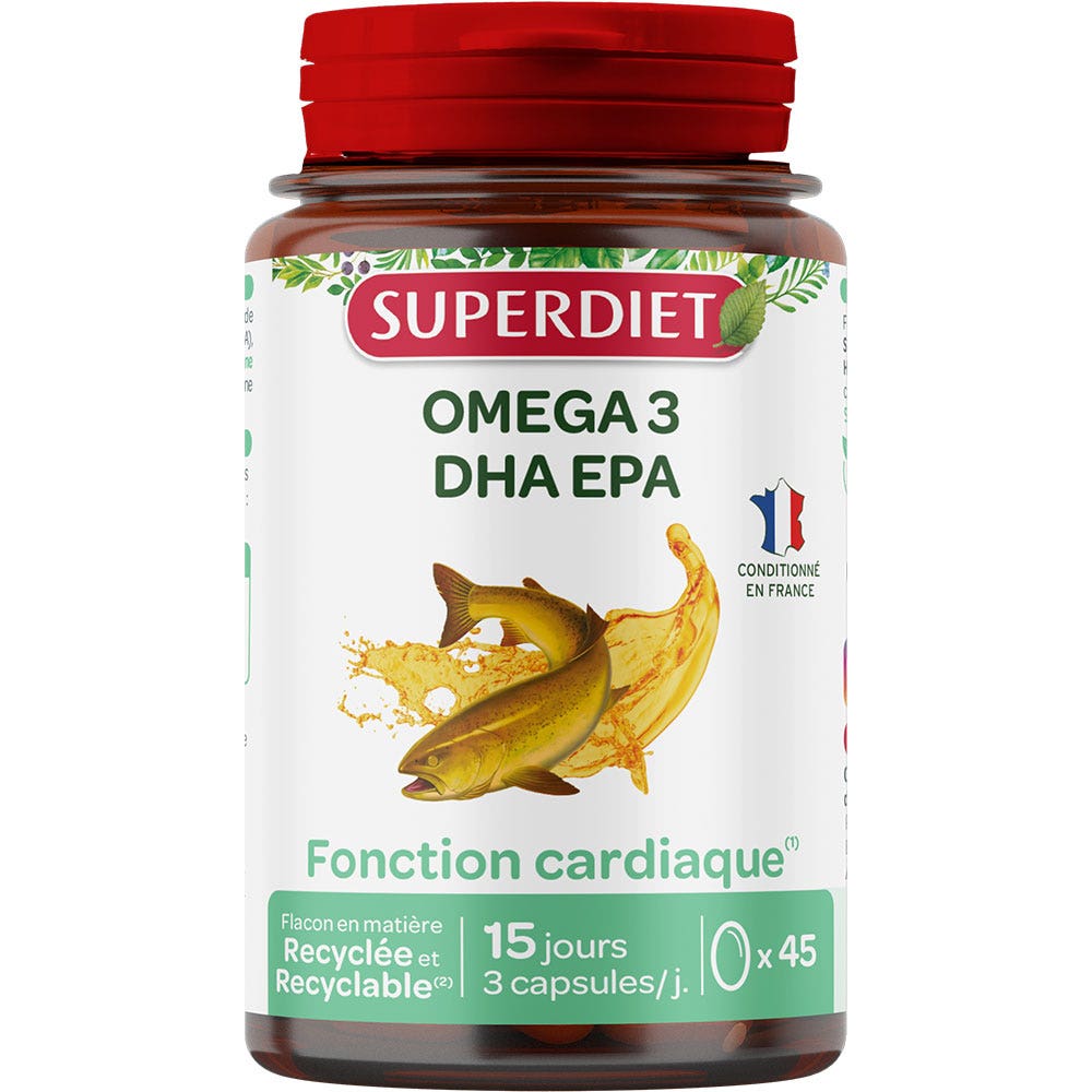 Superdiet Omega 3 DHA EPA 45 capsules