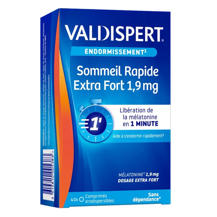 Valdispert Endormissement Rapide Extra Fort 1.9mg 40 comprimés