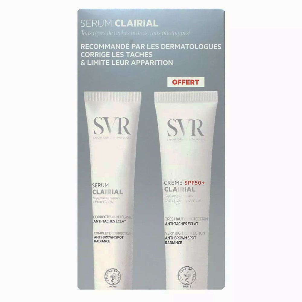 Svr Clairial Coffret Sérum 40ml + Crème SPF50+ 40ml Anti-Tâches