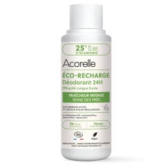 Acorelle Recharge déodorant roll-on 24h efficacité longue durée Fraîcheur intense 100ml