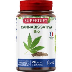 Superdiet Cannabis Sativa Bio 40 gélules
