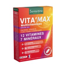 Santarome Vita'max Multivitamines Senior 50+ 30 Comprimés