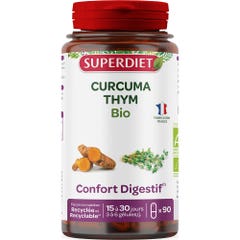 Superdiet Curcuma-Thym Bio 90 gélules