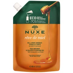 Nuxe Reve De Miel Eco Recharge Gel Lavant Surgras 400ml