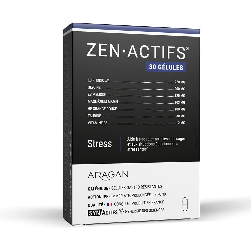 Complément Alimentaire ARAGAN Synactifs ZincActifs - 60 Gélules Antioxydantes - DLUO 07/2025