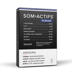 Aragan Synactifs SomActifs Sommeil 30 Gélules