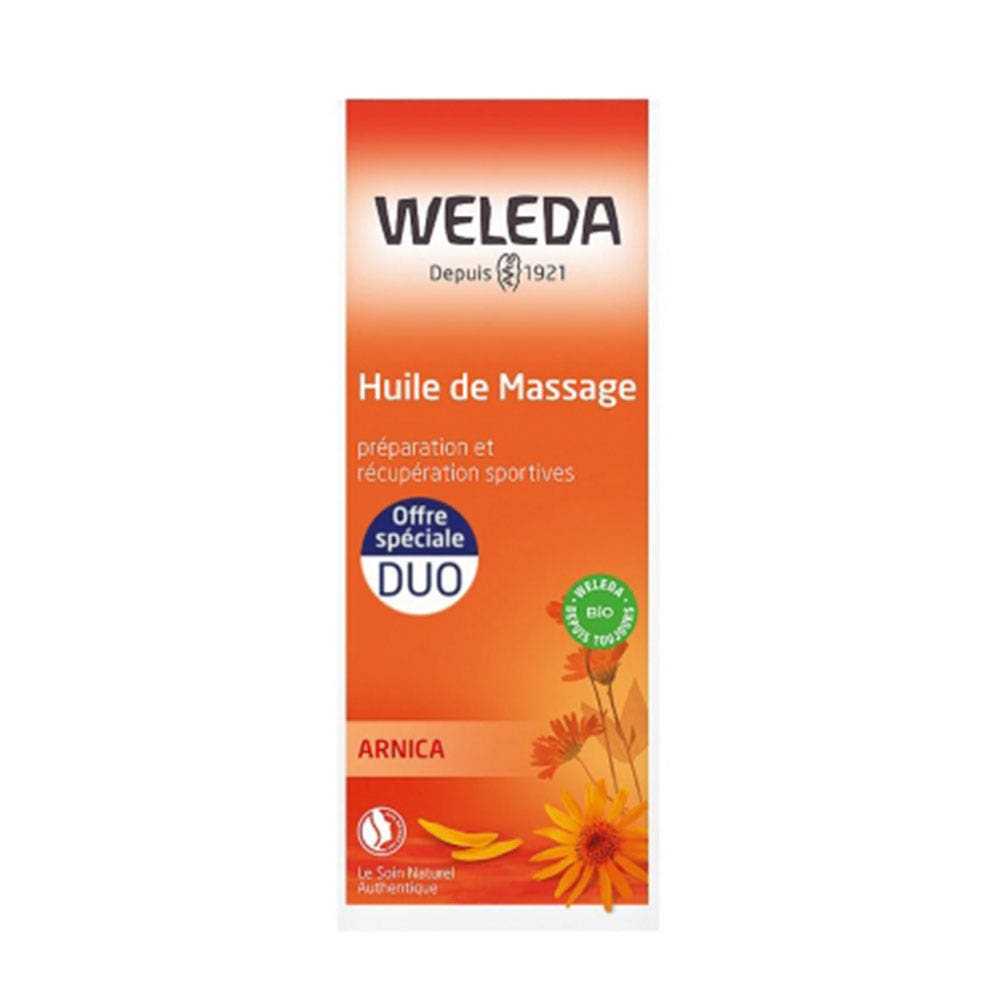 Weleda Arnica Huile de Massage Bio Préparation et Récupération Sportives 2x100ml