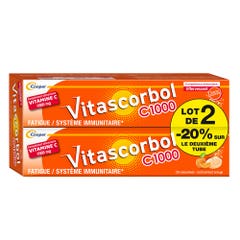 Vitascorbol Vitamine C1000 2x20 comprimés effervescents