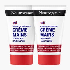 Neutrogena Crème Mains Concentrée Sans Parfum 2x50ml