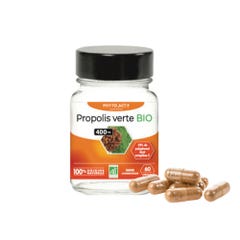 Phyto-Actif Propolis verte bio 400 mg titrée en artepilline-C 60 gélules